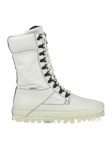 RBRSL RUBBER SOUL Ankle boot BOLD White Leather, Textile fibers