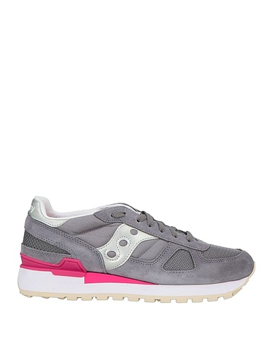 SAUCONY Sneakers Grey Leather, Textile fibres