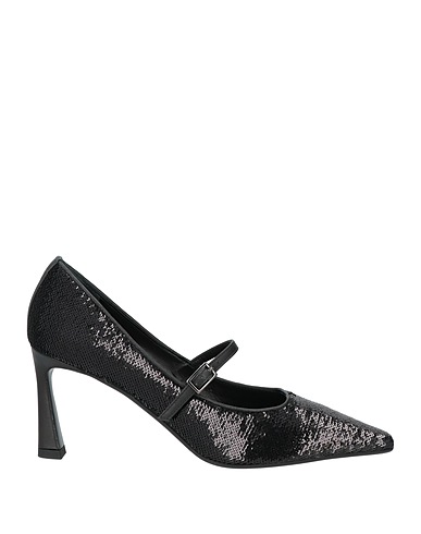 J.A.P. JOSE ANTONIO PEREIRA Pumps Schwarz Gewebefasern