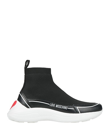 LOVE MOSCHINO Sneakers Fibres textiles, Cuir de veau