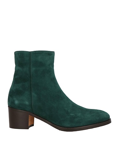 CALPIERRE Ankle boot Dark green Leather