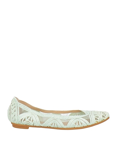 RAS Ballet flats Light green Textile fibres