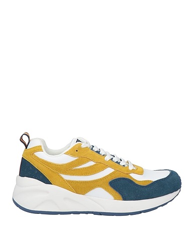 K-WAY Sneakers White Leather, Textile fibres