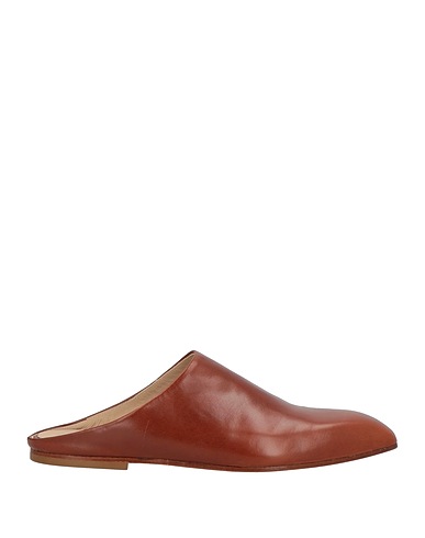 ALYSI Mules and clogs ACCESSORERIA Brown Leather