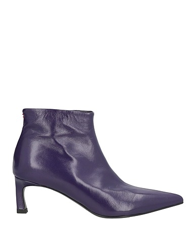 HALMANERA Ankle boot Purple Leather