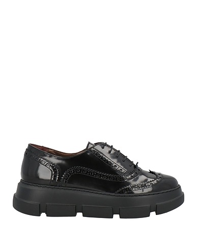 LA CABALA Laced shoes Black Leather