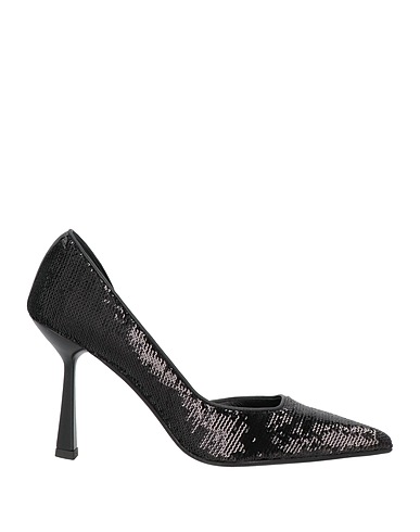 J.A.P. JOSE ANTONIO PEREIRA Décolleté Nero Pelle, Fibre tessili