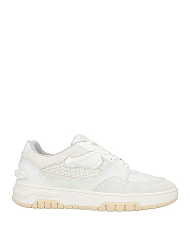 MSGM Sneakers White Leather, Textile fibers