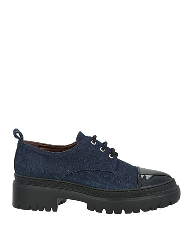 KARIDA Laced shoes Blue Textile fibres