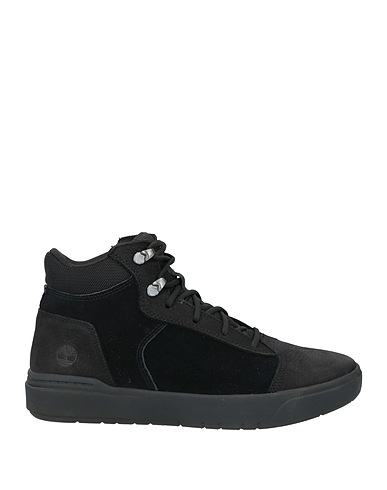 TIMBERLAND Sneakers Black Leather, Textile fibres