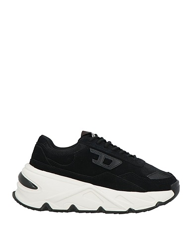 DIESEL Sneakers Noir Cuir, Fibres textiles