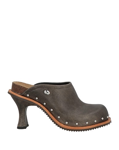 DIESEL Mules and clogs Khaki Cow leather