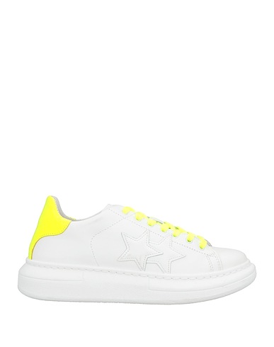 2STAR Sneakers White Leather, Other Fibres