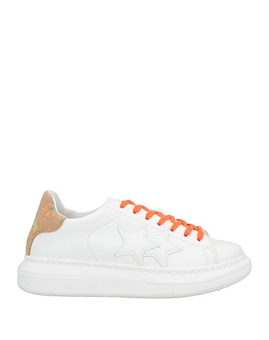 2STAR Sneakers Bianco Pelle, Altre Fibre