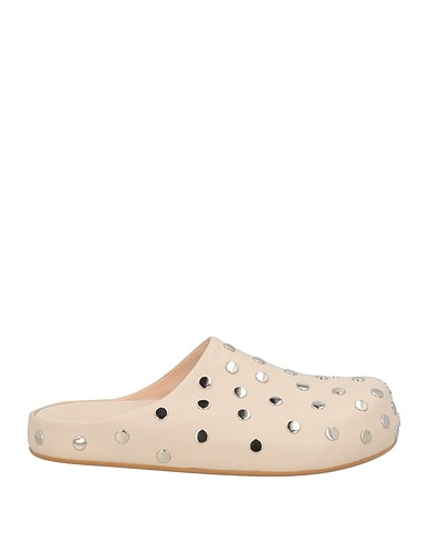 ALYSI Mules and clogs ACCESSORERIA Cream Leather
