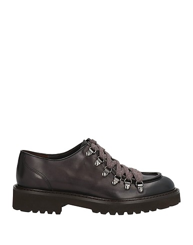 DOUCAL'S Laced shoes Dark brown Leather