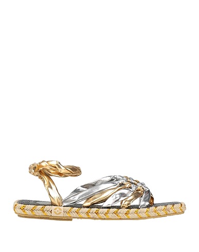 NALHO Flip flops Silver Textile fibres