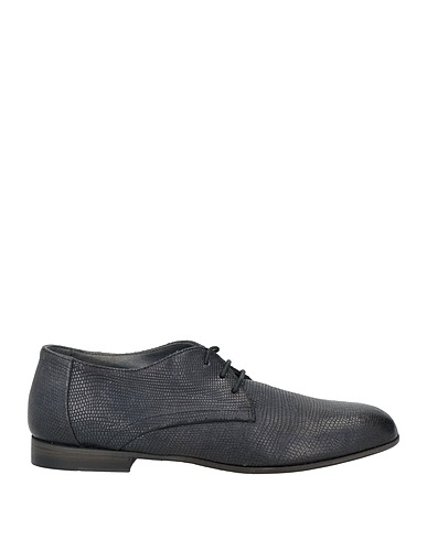 PANTANETTI Laced shoes Navy blue Leather
