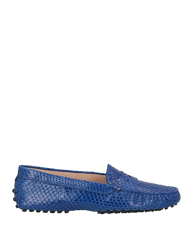TOD'S Mocassino Blu china Pelle di serpente