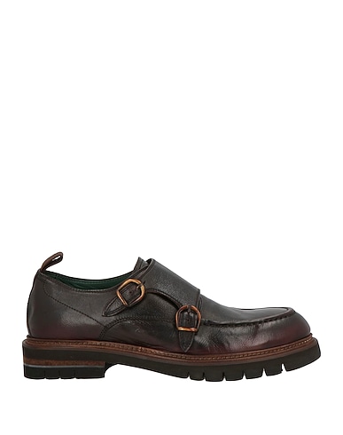 CALPIERRE Loafers Dark brown Leather