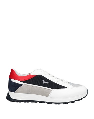 HARMONT & BLAINE Sneakers White Calfskin, Textile fibres