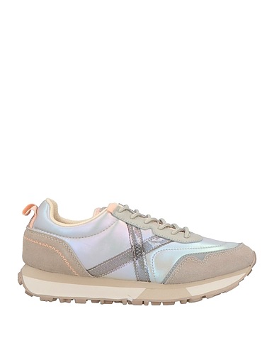 MUNICH Sneakers Light grey Leather, Textile fibres