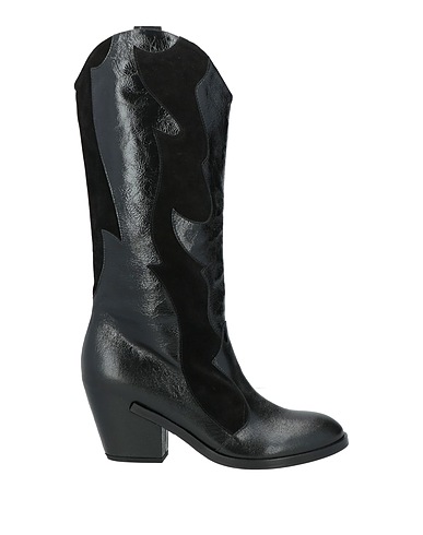 DEL CARLO Boots Black Leather