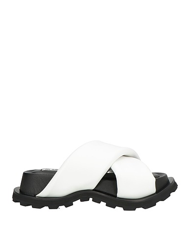 JIL SANDER Sandals White Leather