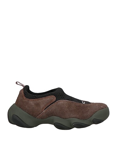 OAKLEY Sneakers Dark brown Textile fibres, Leather