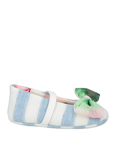 PETIT Newborn shoes Sky blue Textile fibers, Leather