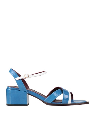 AVRIL GAU Sandals Deep teal Calfskin