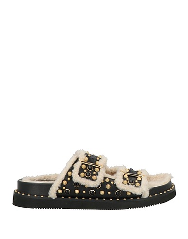 ASH Sandalen Schwarz Leder