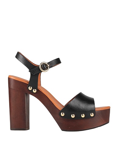WHAT FOR Sandalen Schwarz Leder