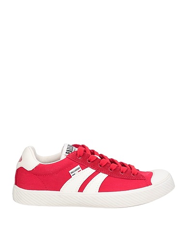 PALLADIUM Sneakers Red Textile fibers, Leather