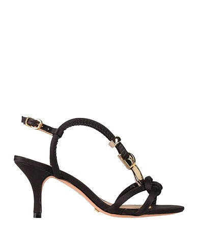 CECCONELLO Sandals Black Textile fibres