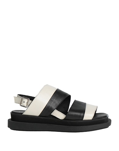 LE BOHÉMIEN Sandalen Schwarz Leder
