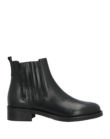 NOA A. Stiefelette Schwarz Leder