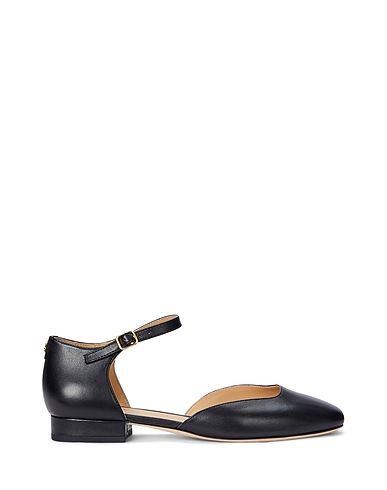 LAUREN RALPH LAUREN Ballet flats EMELLIE CALFSKIN MARY JANE
 Black Leather