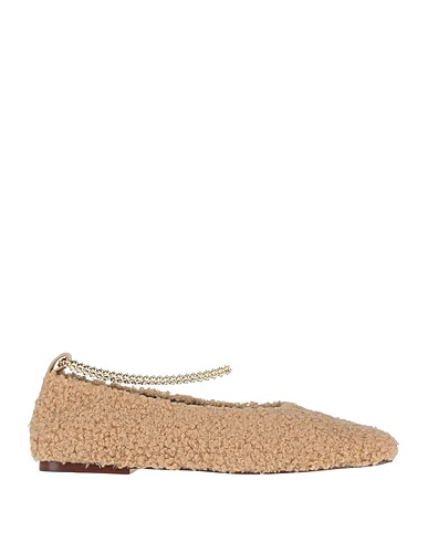 MARIA LUCA Ballet flats Sand Textile fibres