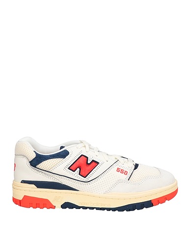 NEW BALANCE Sneakers Ivory Leather, Textile fibers
