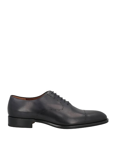 FRATELLI ROSSETTI Laced shoes Black Leather