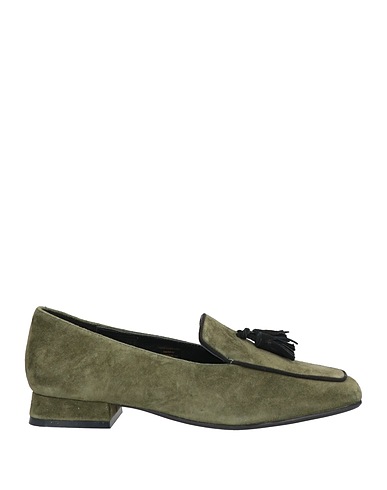 TOSCA BLU Loafers Military green Leather