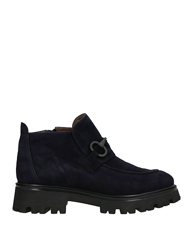 STATUS Ankle boot Navy Leather