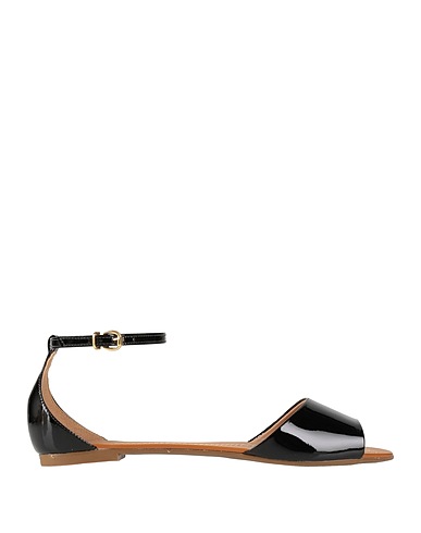 CECCONELLO Sandals Black Leather