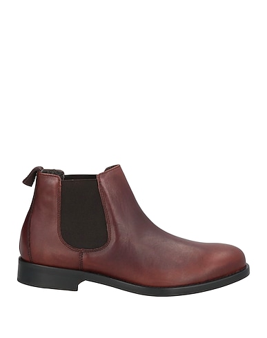 ANTICA CUOIERIA Ankle boot Leather, Textile fibres