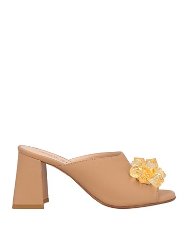 MARIE ELODIE Sandals Beige Leather