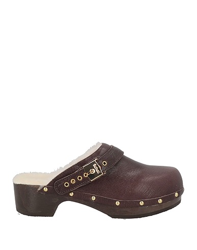 SCHOLL Mules and clogs Dark brown Leather