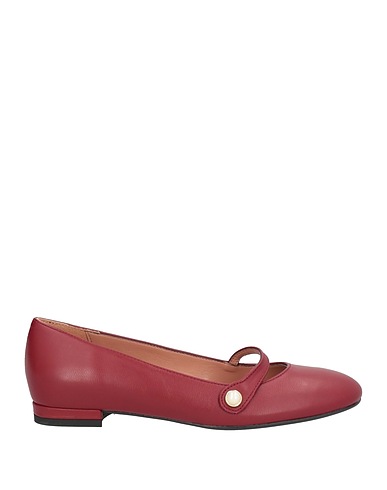 J.A.P. JOSE ANTONIO PEREIRA Ballet flats Burgundy Leather