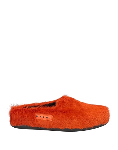 MARNI Mules et sabots Rouille Fibres textiles