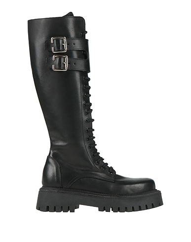 NOA A. Stiefel Schwarz Leder